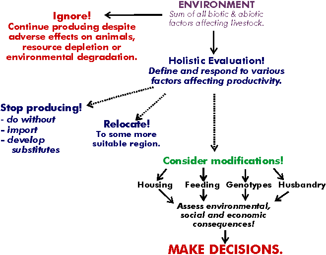 Options for animal production